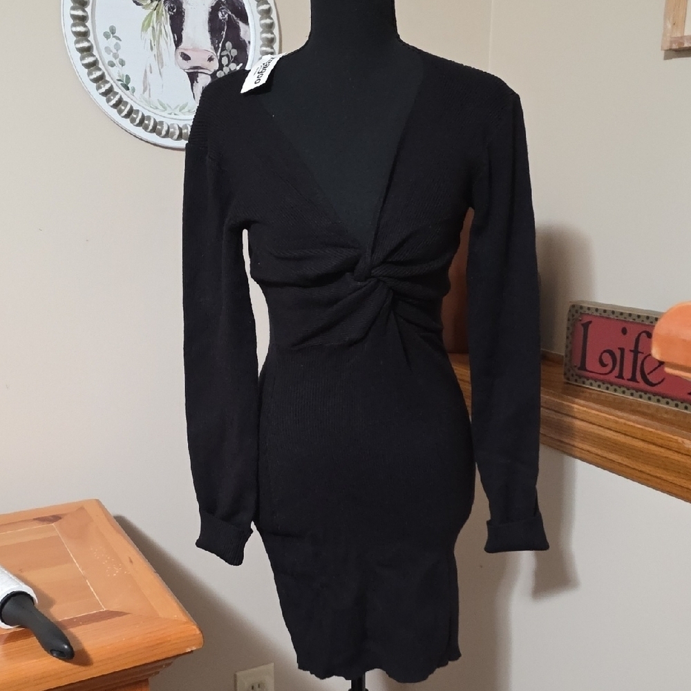Zeagoo Black Long Sleeve Dress